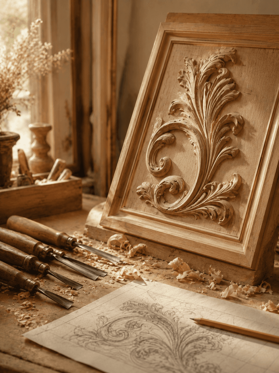 Atelier AC Boiseries à Cornebarrieu près de Toulouse — établi et bois massif